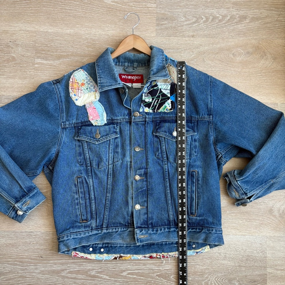 Grateful Dead Inspired Patchwork Denim Jacket - image 8